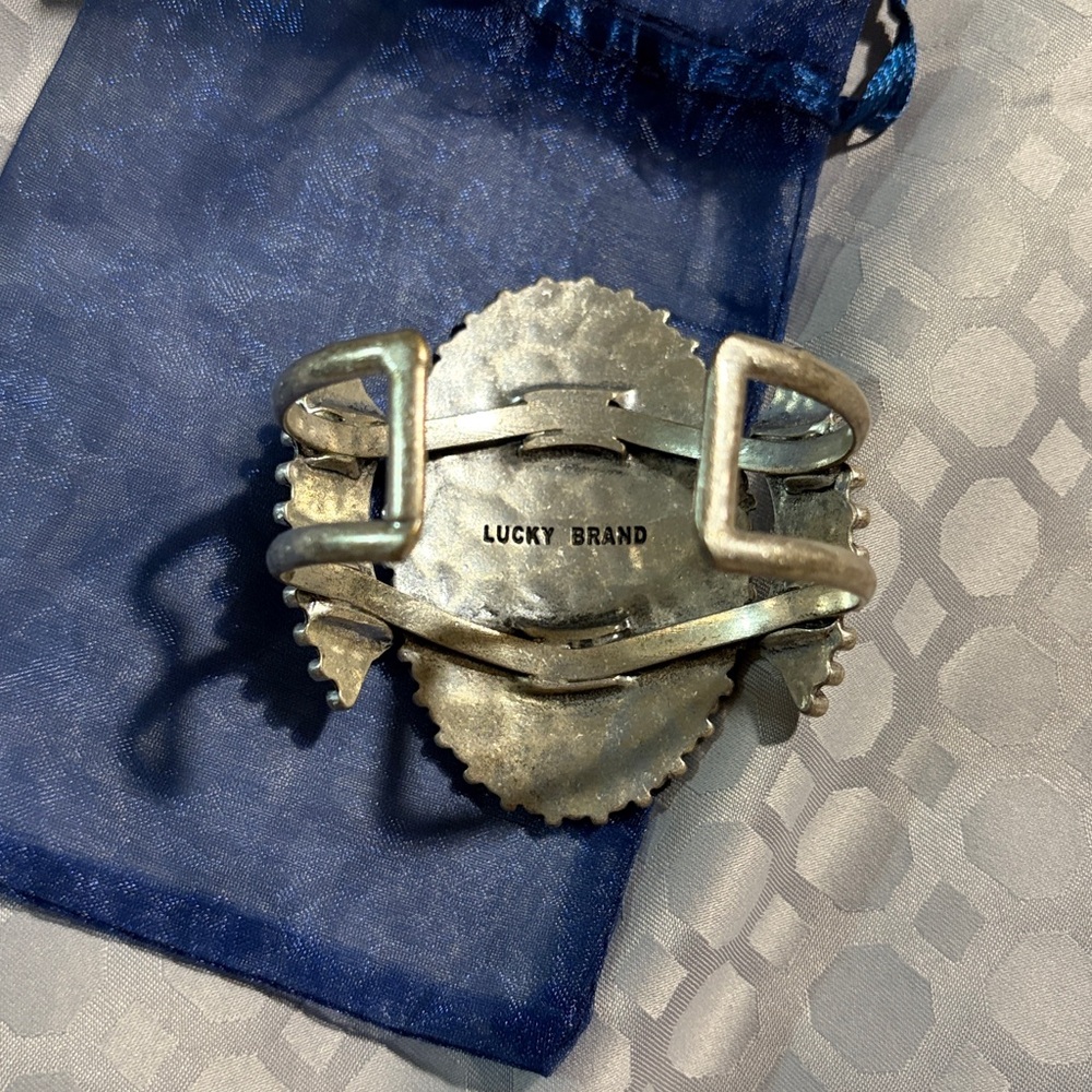 Lucky Brand Silver Statement Cuff Bracelet - image 2